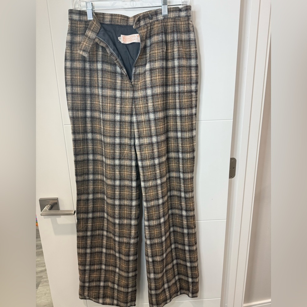 Pendleton Men's‎ Plaid Pants in Brown and Gray
